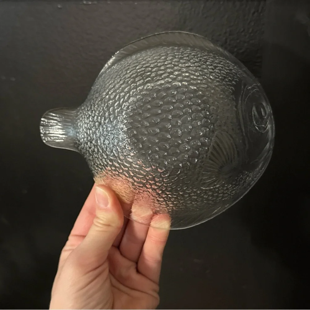 Vtg Arcoroc Poisson Fish Serving Bowl Made in France